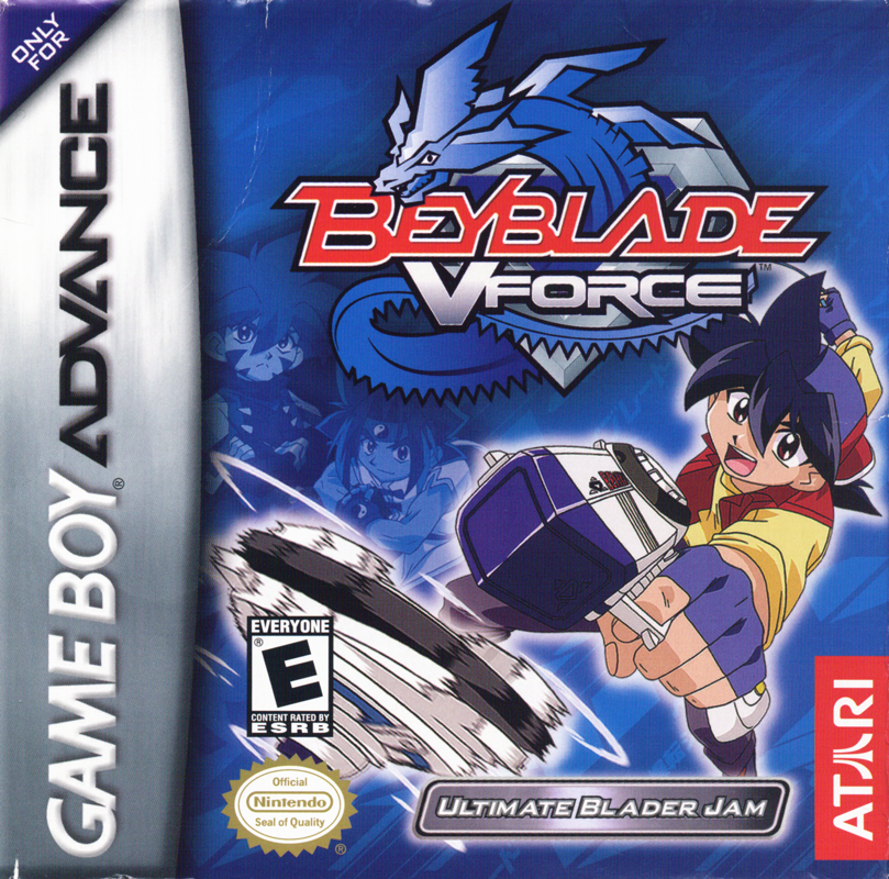 Beyblade V Force box art for GameBoy Advance